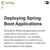 Deploying Spring Boot Applications